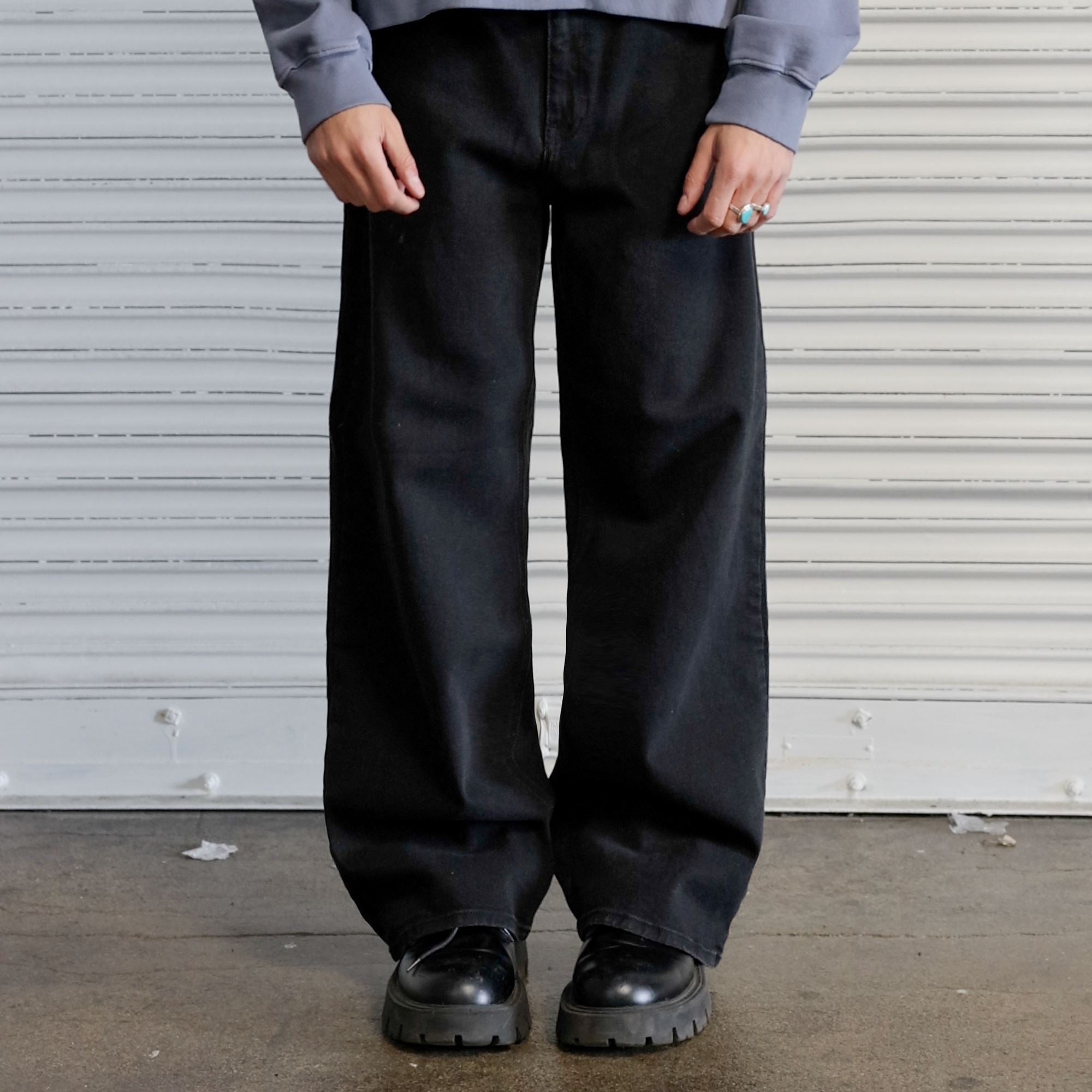 Caviar Black Baggy Fit Jean