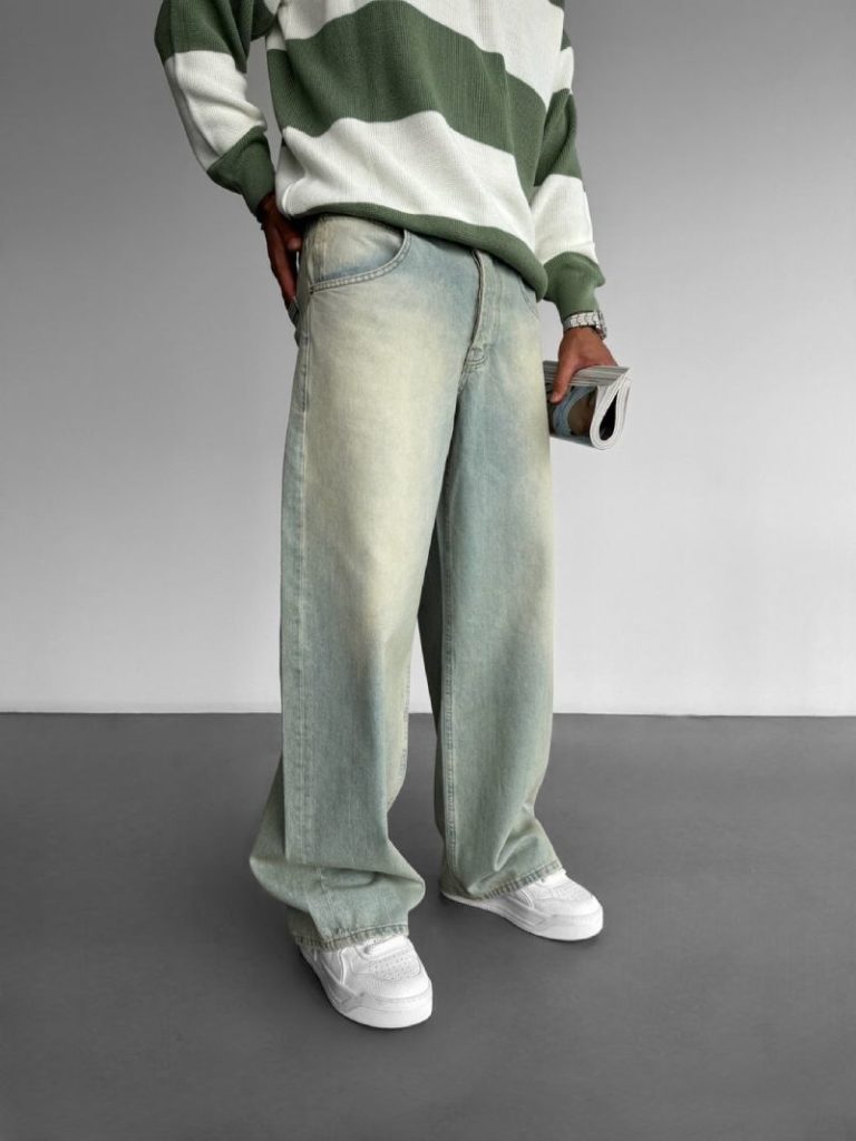 Green Washed Baggy Fit