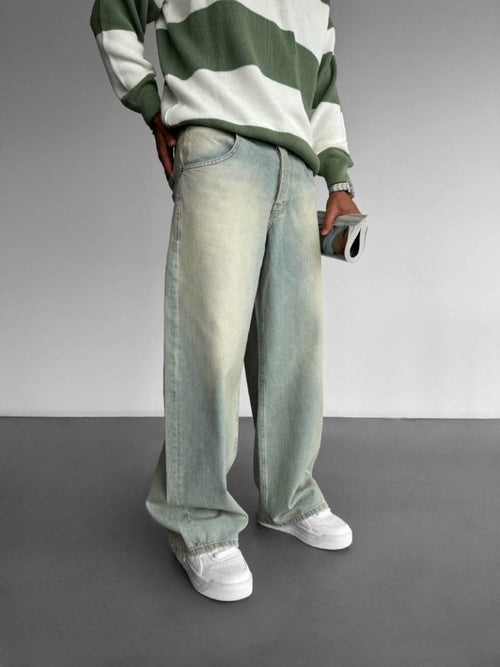 Green Washed Baggy Fit