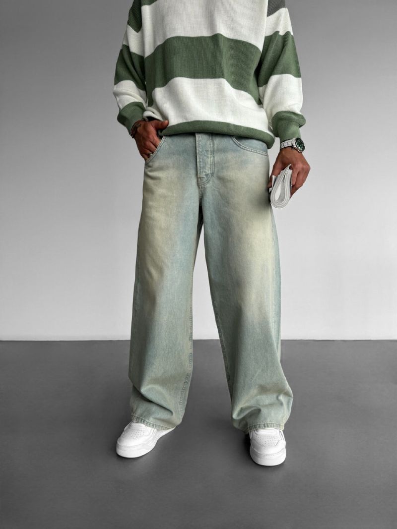 Green Washed Baggy Fit