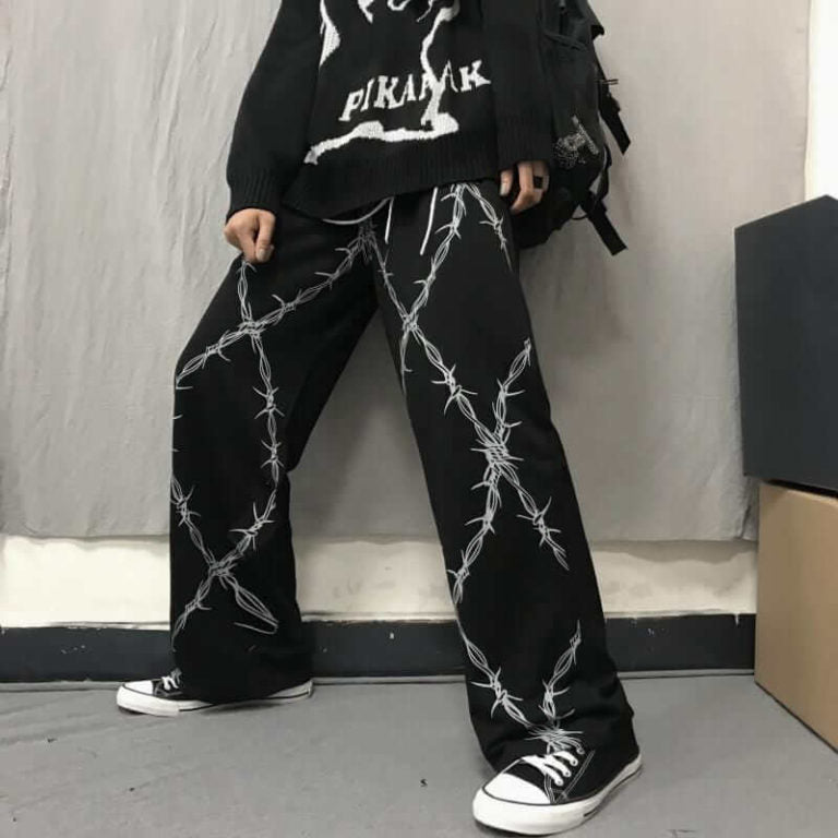 Barbed Wire Baggy Fit Pant