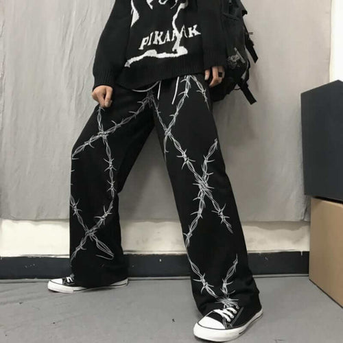 Barbed Wire Baggy Fit Pant