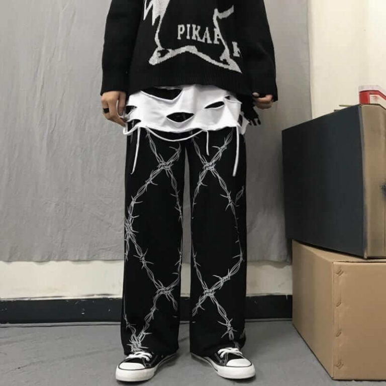 Barbed Wire Baggy Fit Pant